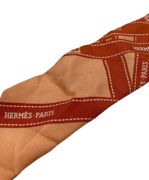 HERMES（エルメス）HERMES (エルメス) ツイリースカーフ オレンジの古着・服飾アイテム