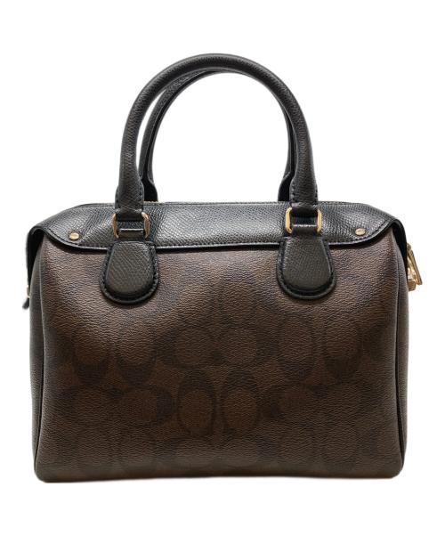 COACH（コーチ）COACH (コーチ) ミニボストンバッグ ブラウンの古着・服飾アイテム