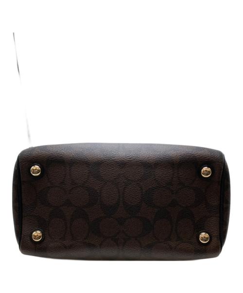 COACH（コーチ）COACH (コーチ) ミニボストンバッグ ブラウンの古着・服飾アイテム