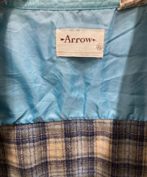 ARROW（アロー）ARROW (アロー) 80~90'sヴィンテージネルシャツ ブルー サイズ:XLの古着・服飾アイテム