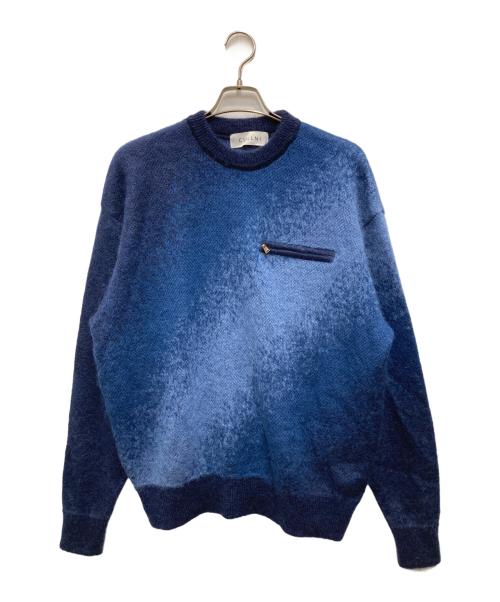 CULLNI（クルニ）CULLNI (クルニ) GRADATION KNIT ネイビー サイズ:2の古着・服飾アイテム