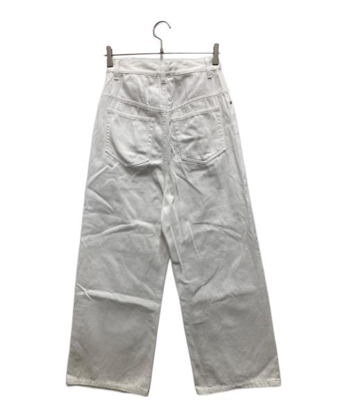 IENA LA BOUCLE（イエナ ラ ブークル）IENA LA BOUCLE (イエナ ラ ブークル) ハイウエストホワイトデニムパンツ ホワイト サイズ:36の古着・服飾アイテム