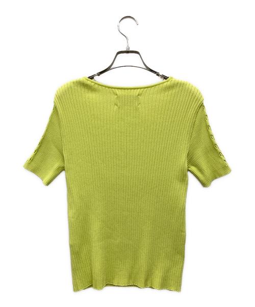 UNITED TOKYO（ユナイテッドトーキョー）UNITED TOKYO (ユナイテッドトーキョー) 半袖ニット イエロー サイズ:Fの古着・服飾アイテム