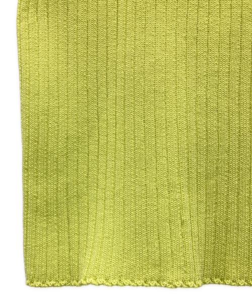 UNITED TOKYO（ユナイテッドトーキョー）UNITED TOKYO (ユナイテッドトーキョー) 半袖ニット イエロー サイズ:Fの古着・服飾アイテム