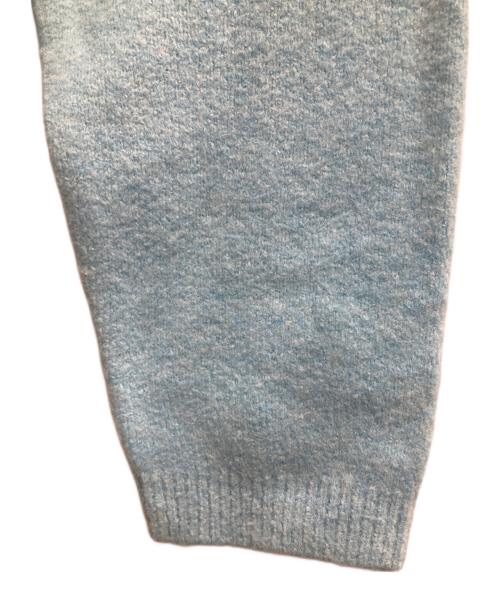 Snidel（スナイデル）Snidel (スナイデル) ビジューリボンボタンミドルカーディガン ブルー サイズ:FREE 未使用品の古着・服飾アイテム