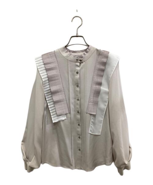 UNITED TOKYO（ユナイテッドトーキョー）UNITED TOKYO (ユナイテッドトーキョー) リードプリーツシャツ ベージュ サイズ:Fの古着・服飾アイテム