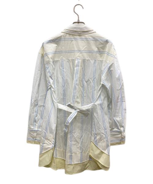 Snidel（スナイデル）Snidel (スナイデル) レイヤードシャツチュニック イエロー×ブルー サイズ:F 未使用品の古着・服飾アイテム