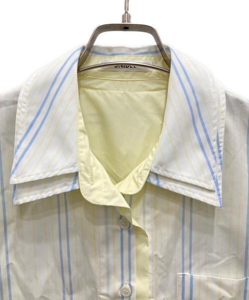 Snidel（スナイデル）Snidel (スナイデル) レイヤードシャツチュニック イエロー×ブルー サイズ:F 未使用品の古着・服飾アイテム