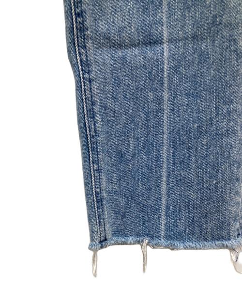 YANUK（ヤヌーク）YANUK (ヤヌーク) HIGH WAIST CUT-OFF STRAIGHT PANTS/ハイ ウエスト カットオフ ストレート パンツ ブルー サイズ:22の古着・服飾アイテム