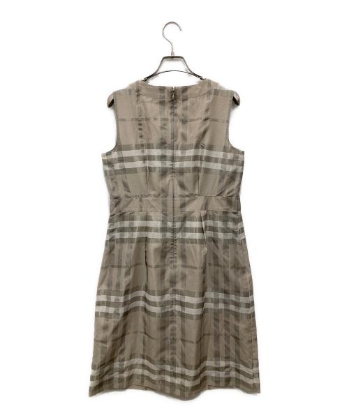 BURBERRY LONDON（バーバリーロンドン）BURBERRY LONDON (バーバリーロンドン) チェックワンピース ベージュ サイズ:40の古着・服飾アイテム
