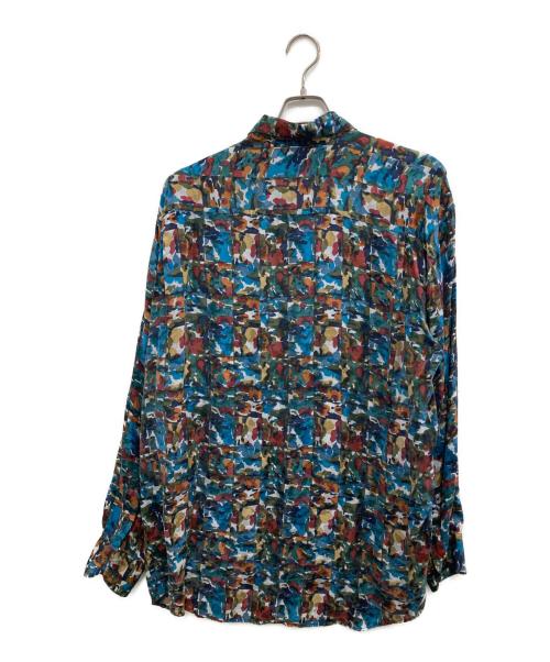GOOUCH（グーチ）goouch (グーチ) 総柄シルクシャツ マルチカラー サイズ:Lの古着・服飾アイテム