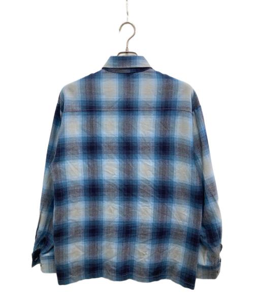 CalTop（キャルトップ）CalTop (キャルトップ) チェックシャツ ブルー サイズ:表記無し(実寸ご確認ください）の古着・服飾アイテム