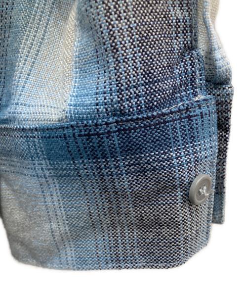 CalTop（キャルトップ）CalTop (キャルトップ) チェックシャツ ブルー サイズ:表記無し(実寸ご確認ください）の古着・服飾アイテム