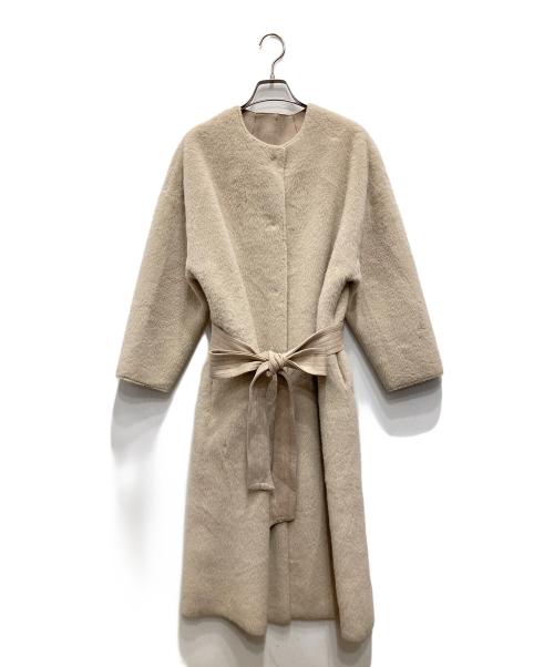 HER LIP TO（ハーリップトゥ）HER LIP TO (ハーリップトゥ) Faux Fur Reversible Coat アイボリー サイズ:Sの古着・服飾アイテム