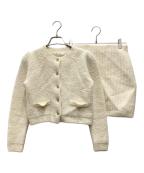 HER LIP TOハーリップトゥ）の古着「Pure Boucle Knit Set」｜アイボリー