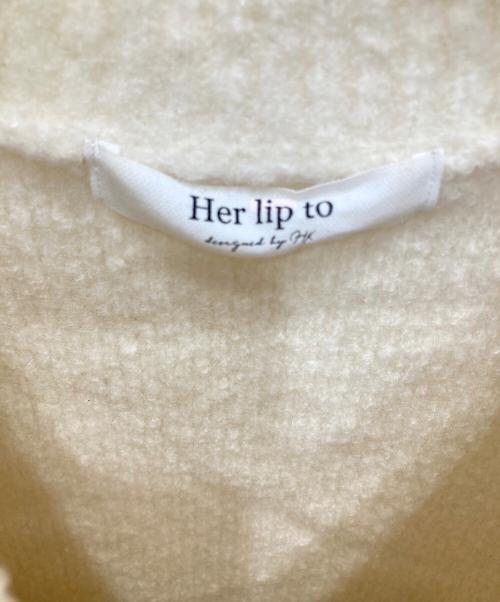 HER LIP TO（ハーリップトゥ）HER LIP TO (ハーリップトゥ) Pure Boucle Knit Set アイボリー サイズ:Sの古着・服飾アイテム