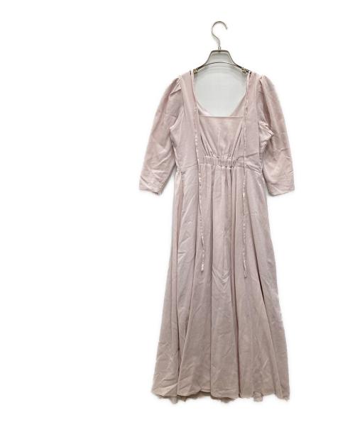 HER LIP TO（ハーリップトゥ）Her lip to (ハーリップトゥ) Voile Back Ribbon Long Dress ピンク サイズ:Sの古着・服飾アイテム