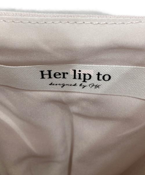 HER LIP TO（ハーリップトゥ）Her lip to (ハーリップトゥ) Voile Back Ribbon Long Dress ピンク サイズ:Sの古着・服飾アイテム