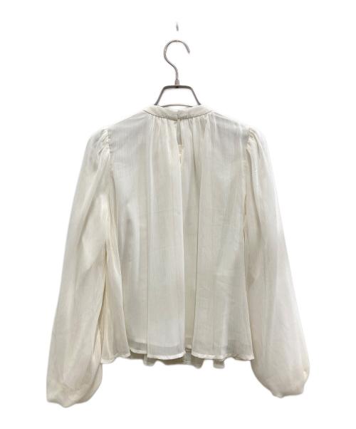 HER LIP TO（ハーリップトゥ）Her lip to (ハーリップトゥ) Two-Way Bow-Tie Chiffon Blouse/ツーウェイ・ボウタイ・シフォン・ブラウス  ホワイト サイズ:Sの古着・服飾アイテム