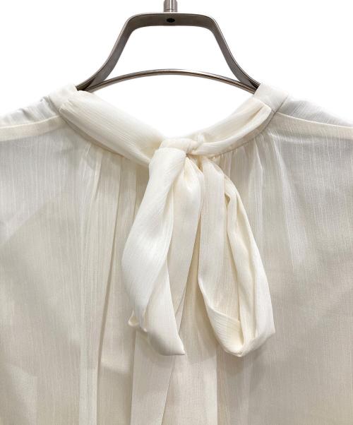 HER LIP TO（ハーリップトゥ）Her lip to (ハーリップトゥ) Two-Way Bow-Tie Chiffon Blouse/ツーウェイ・ボウタイ・シフォン・ブラウス  ホワイト サイズ:Sの古着・服飾アイテム