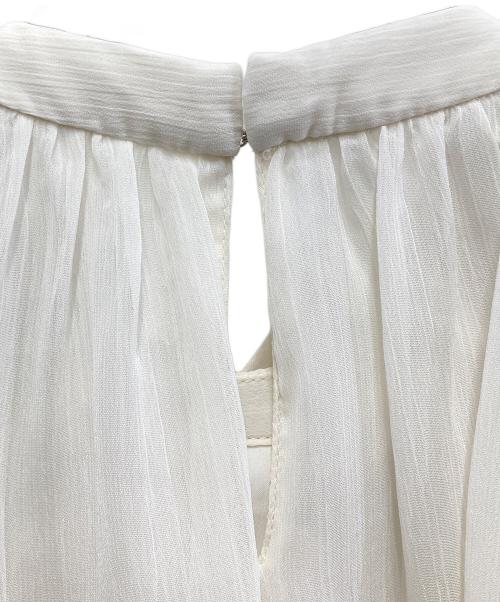 HER LIP TO（ハーリップトゥ）Her lip to (ハーリップトゥ) Two-Way Bow-Tie Chiffon Blouse/ツーウェイ・ボウタイ・シフォン・ブラウス  ホワイト サイズ:Sの古着・服飾アイテム