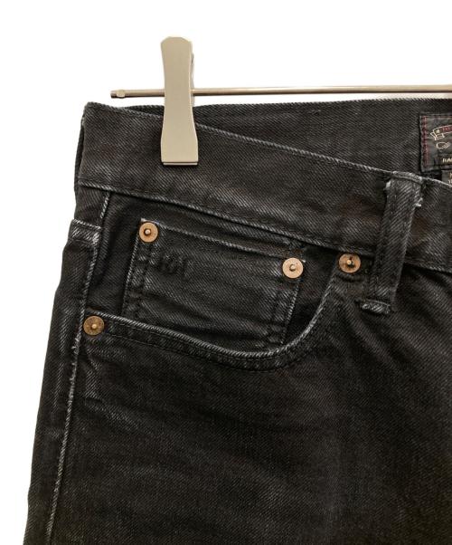RRL（ダブルアールエル）RRL (ダブルアールエル) ダメージ加工ブラックデニム ブラック サイズ:W28の古着・服飾アイテム