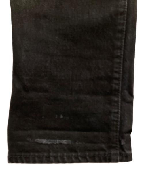 RRL（ダブルアールエル）RRL (ダブルアールエル) ダメージ加工ブラックデニム ブラック サイズ:W28の古着・服飾アイテム