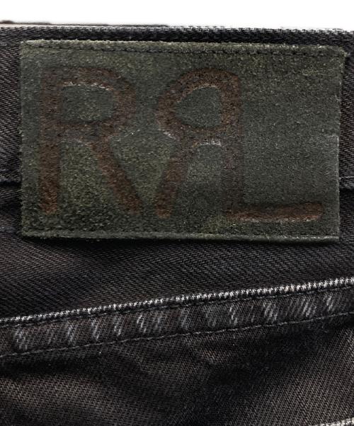 RRL（ダブルアールエル）RRL (ダブルアールエル) ダメージ加工ブラックデニム ブラック サイズ:W28の古着・服飾アイテム