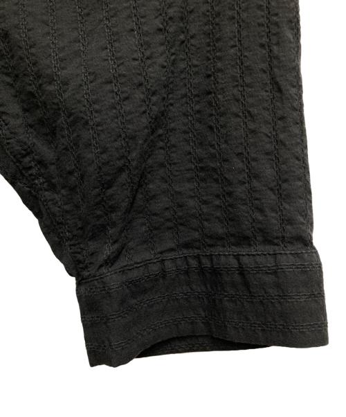 BEAMS BOY（ビームスボーイ）BEAMS BOY (ビームスボーイ) コットンドビー7分袖ワンピース ブラック サイズ:Fの古着・服飾アイテム