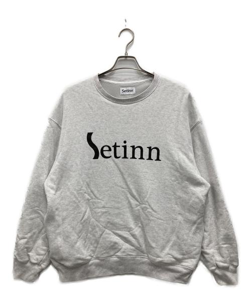 SETINN（セットイン）setinn (セットイン) Tour Crew Sweat グレー サイズ:Lの古着・服飾アイテム