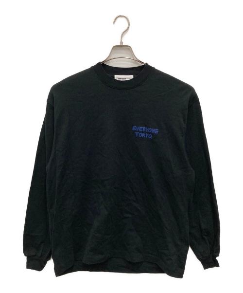 everyone（エブリワン）everyone (エブリワン) LOGO LONGSLEEVE T-SHIRT/ロゴ ロングスリーブ T-シャツ ブラック サイズ:Lの古着・服飾アイテム