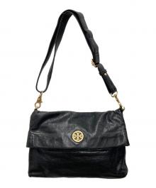TORY BURCH（トリーバーチ）の古着「レザーショルダーバッグ」｜ブラック