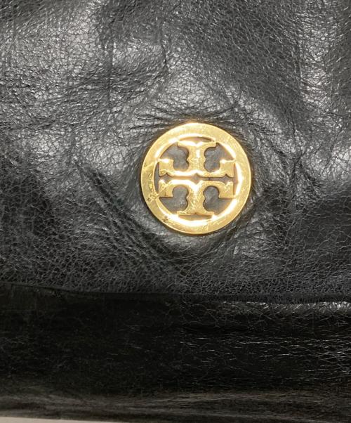TORY BURCH（トリーバーチ）TORY BURCH (トリーバーチ) レザーショルダーバッグ ブラックの古着・服飾アイテム