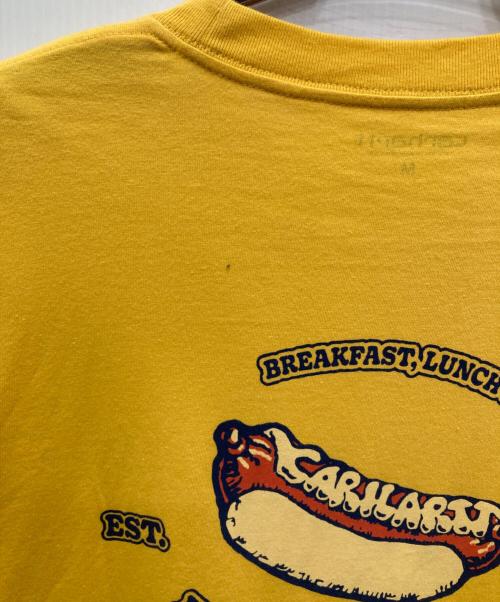 CarHartt（カーハート）CarHartt (カーハート) プリントTシャツ イエロー サイズ:Mの古着・服飾アイテム