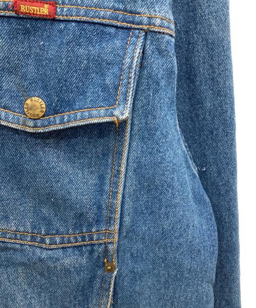 RUSTLER（ラスラー）RUSTLER (ラスラー) デニムジャケット ブルー サイズ:Mの古着・服飾アイテム