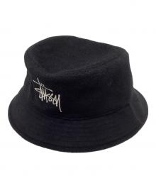 stussy（ステューシー）の古着「ストックロゴバケットハット」｜ブラック