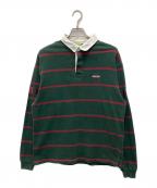 HUFハフ）の古着「ラガーシャツ」｜グリーン