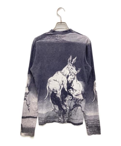 ALEXANDER McQUEEN（アレキサンダーマックイーン）ALEXANDER McQUEEN (アレキサンダーマックイーン) カットソー ネイビー サイズ:46の古着・服飾アイテム