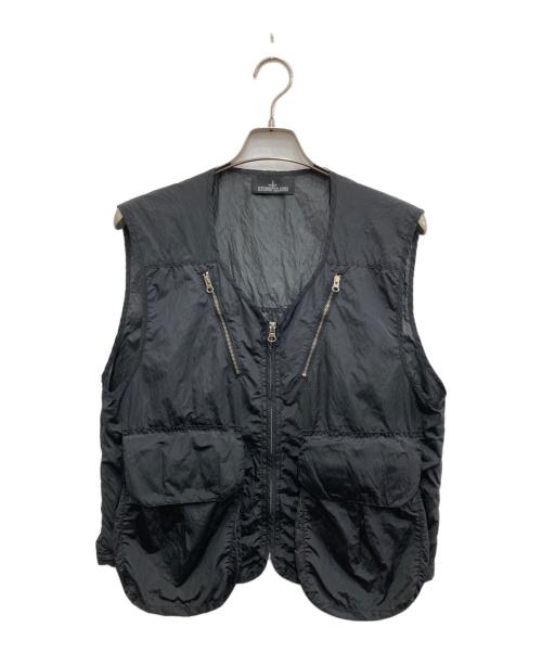 STONE ISLAND SHADOW PROJECT（ストーンアイランド シャドウプロジェクト）STONE ISLAND shadow project (ストーンアイランド シャドウプロジェクト) Black Nylon Vest/ブラックナイロンベスト ブラック サイズ:Lの古着・服飾アイテム
