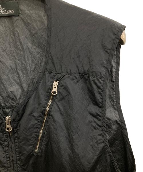 STONE ISLAND SHADOW PROJECT（ストーンアイランド シャドウプロジェクト）STONE ISLAND shadow project (ストーンアイランド シャドウプロジェクト) Black Nylon Vest/ブラックナイロンベスト ブラック サイズ:Lの古着・服飾アイテム