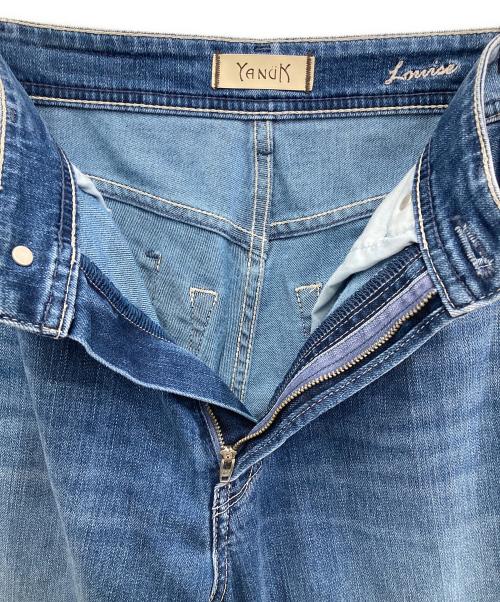 YANUK（ヤヌーク）YANUK (ヤヌーク) ”LOUISE” スリムテーパードデニムパンツ ブルー サイズ:22の古着・服飾アイテム