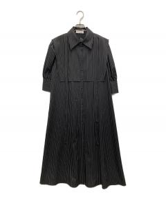 中古・古着通販】JENNE (ジェンヌ) オープンカラーサテンワンピース