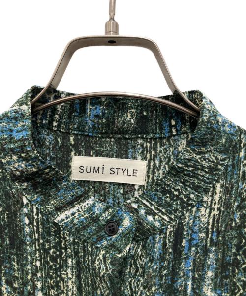 SUMI STYLE（スミ スタイル）SUMI STYLE (スミ スタイル) 総柄ワンピース グリーン サイズ:F 未使用品の古着・服飾アイテム