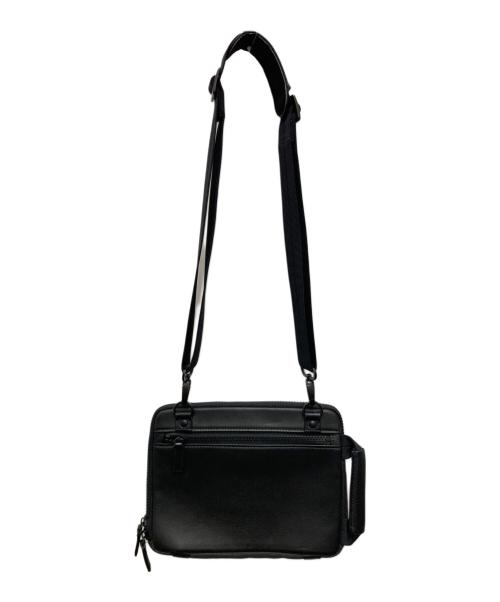 LANVIN（ランバン）LANVIN (ランバン) レザーショルダーバッグ ブラックの古着・服飾アイテム