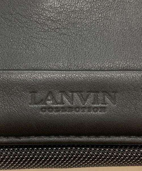 LANVIN（ランバン）LANVIN (ランバン) レザーショルダーバッグ ブラックの古着・服飾アイテム