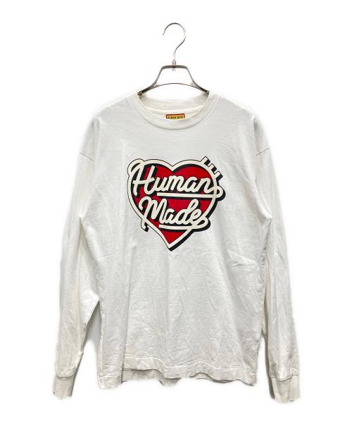 HUMAN MADE（ヒューマンメイド）HUMAN MADE (ヒューマンメイド) GRAPHIC L/S T-SHIRT ホワイト サイズ:Sの古着・服飾アイテム