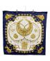 HERMES (エルメス) スカーフ ホワイト×ネイビー：15000円