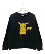 LEVI'S×Pokemon Centerリーバイス×ポケモンセンター）の古着「ワッペンスウェット」｜ブラック