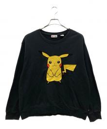 LEVI'S×Pokemon Center（リーバイス×ポケモンセンター）の古着「ワッペンスウェット」｜ブラック