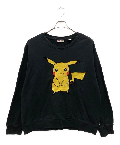LEVI'S（リーバイス）LEVI'S (リーバイス) Pokemon Center (ポケモンセンター) ワッペンスウェット ブラック サイズ:Lの古着・服飾アイテム